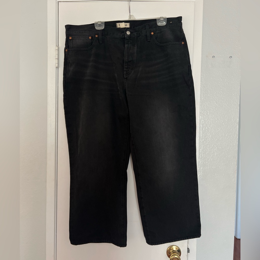 Madewell Women's Straight Leg Jeans - Black - Picture 5 of 7